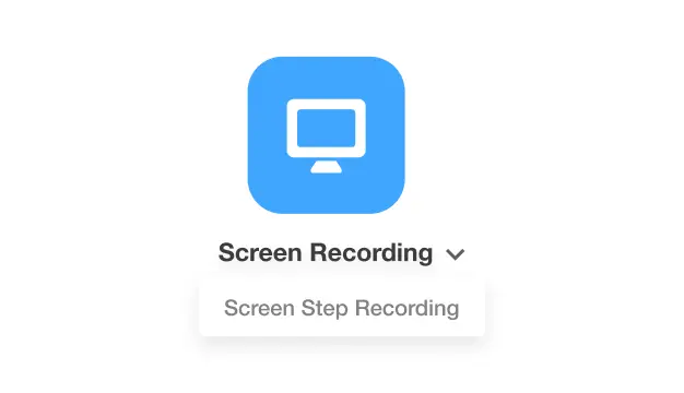 Visla for product team: screen recording tool with options for screen and step recording.